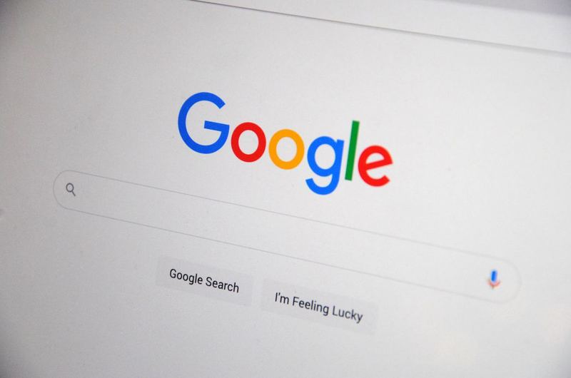 A screen showing the Google search homepage, where website owners expect their pages to appear in results