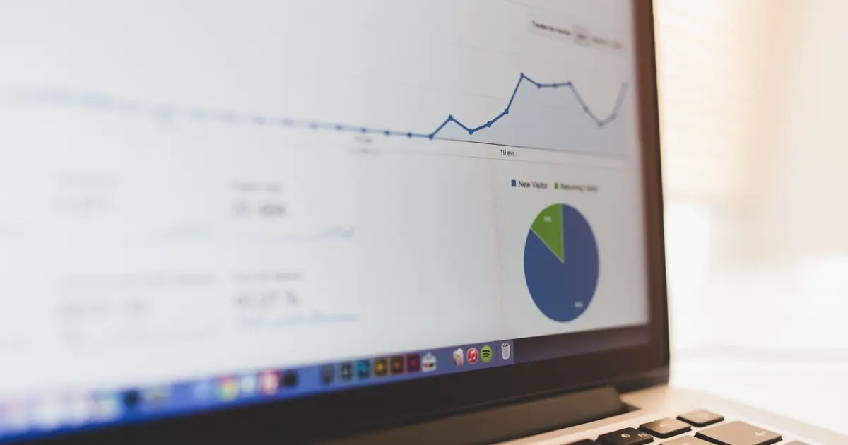 An analytics dashboard displayed on a computer screen