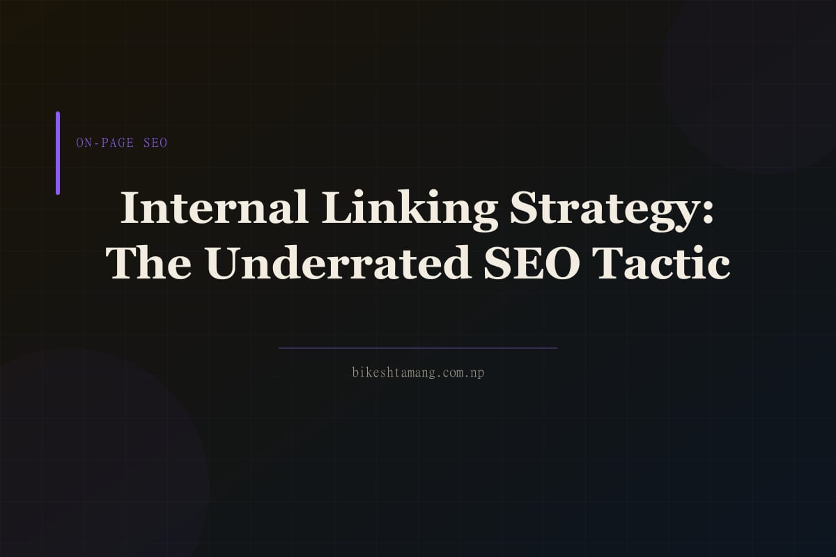 Diagram showing internal links connecting multiple pages on a website with arrows indicating PageRank flow