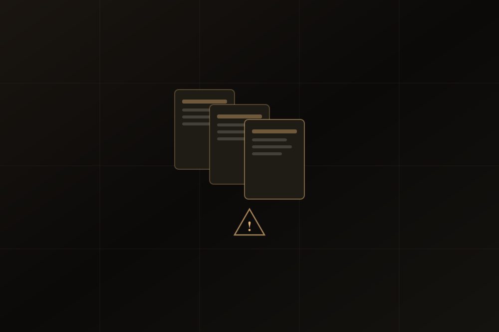Multiple overlapping document icons representing pages competing for the same keyword in search results