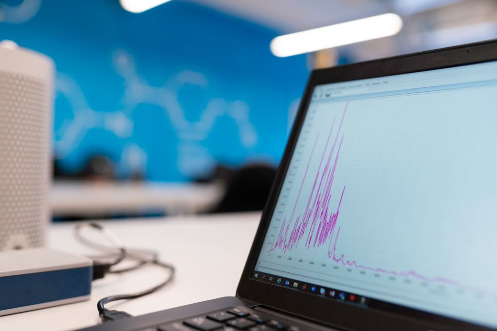 An analytics dashboard showing organic traffic growth over several months