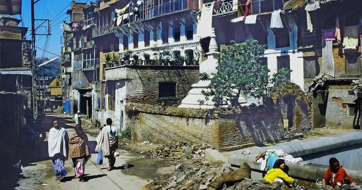 Residential houses in Kathmandu, Nepal; illustrative image, not a property listing