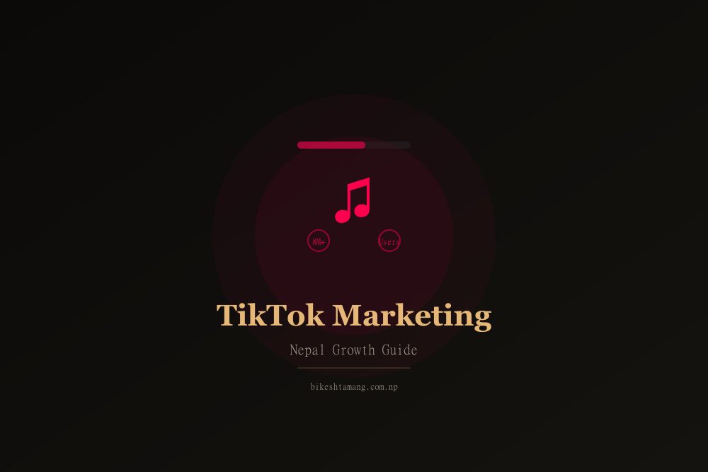TikTok marketing statistics for Nepal showing 8 million plus users and 4.25 percent engagement rate